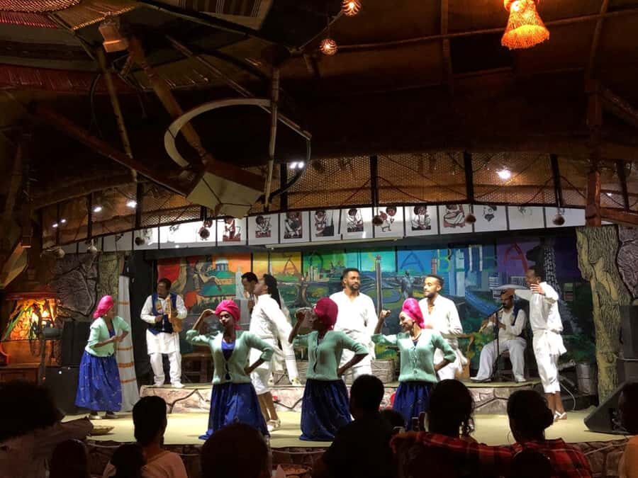 Yod Abyssinia Cultural Night: Dinner, Music, and Dance - The Ethiopian Feast: injera, doro wat, and tibs